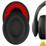 Geekria QuickFit Protein Leather Replacement Ear Pads for JBL Everest 700, V700BT Headphones Ear Cushions, Repair Parts (Black)
