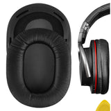 Geekria QuickFit Replacement Ear Pads for SONY MDR-1R, MDR-1RMK2 Headphones Ear Cushions, Headset Earpads, Ear Cups Cover Repair Parts (Black)