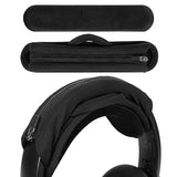 Geekria Large Hook and Loop Headband Cover & Pad Set, DIY Installation, No Tools Required, Compatible with Large Headphones (Fits 3.5-4.5 cm Headbands) (Black)