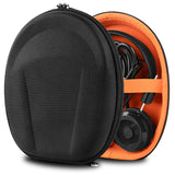 Geekria Shield Case Compatible with Grado SR80X, SR60X, GW100x, SR325i, SR325e, SR325, SR225i, SR125 Case, Replacement Protective Hard Shell Travel Carrying Bag with Cable Storage (Black)