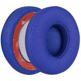 Geekria QuickFit Replacement Ear Pads for Beats Solo3 (A1796), Solo3.0 Wireless On-Ear Headphones Ear Cushions, Headset Earpads, Ear Cups Cover Repair Parts (Deep Blue)