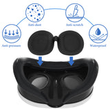 Geekria VR Lens Protective Shell Cover Compatible with Meta Quest 3 Headset, Silicone Protect Cover Cap Design, Dust-Proof & Anti-Scratch, Washable Protective Sleeve (Black)