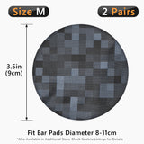 GEEKRIA 2 Pairs Medium Flex Fabric Washable Headphone Covers