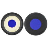 Geekria Comfort Mesh Fabric Replacement Ear Pads for Jabra Evolve 65UC/ 65MS/ 40UC/ 40MS/ 30US/ 30II/ 20SE/ 20UC/ 20MS Headphones Ear Cushions, Repair Parts (Black+Blue)