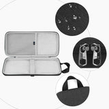 Geekria Slim Keyboards Carrying Case, Compatible with Logitech MX Mechanical Mini, MelGeek O2, Flow Lite 84 / LOFREE Flow84, IQUNIX MQ80, 84 keys Hard Shell Travel bag (Dark Grey)