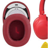 Geekria Replacement Ear Pads for JBL E55BT Headphones Ear Cushions (Red)
