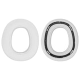 Geekria QuickFit Replacement Ear Pads for Logitech G735 Wireless Headphones, Ear Cushions, Repair Parts (White)