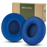 Geekria Replacement Ear Pads Compatible with Beats Solo 2 Wireless (B0534) (Not Compatible with Beats Solo2 Wired) On-Ear Headphones Ear Cushions (Blue)