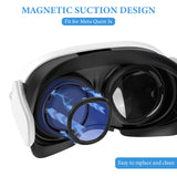 Geekria VR Glasses Spacer Compatible with Meta Quest 3S, Magnetic Frame Lens Insert, Protector Anti-Scratches Ring, Prevent Scratches Between Glasses and VR Lens (Black)