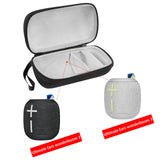 Geekria Shield Speaker Case Compatible with Ultimate Ears Wonderboom 3/2, Replacement Hard Shell Portable Speaker Protective Carrying Bag with Keychain Hook (Black)