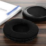 Geekria Comfort Velour Replacement Ear Pads for ATH-AD1000x/ AD2000x/ AD900x/ AD700x/ AD500x, A 500/ 500x/ 700/ 900x/ 950lp Headphones Ear Cushions, Repair Parts with Video Guide (Black)