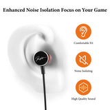 Geekria Gaming Earbuds with Mic, USB-C In-Ear Gaming Headphones with Volume Control, Compatible with PS5, Xbox, Switch, PC, Laptop & Phone (3.9ft/1.2m)