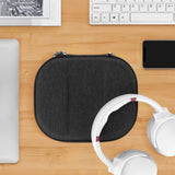 Geekria Shield Headphones Case Compatible with Skullcandy Crusher ANC 2, Supra Hesh 3, Hesh Evo, ANC, Replacement Hard Shell Travel Carrying Bag with Cable Storage (Dark Grey)