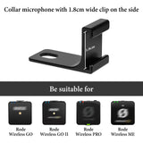 Geekria for Creators 2 Pack Invisible Mic Cold Shoe Compatible with Insta360 X5/X4/X3 and RODE Wireless GO Mic, Microphone Mount Adapter Accessories for Insta 360 (Black)