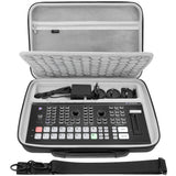 Geekria Hard Shell Travel Case, Compatible with Osee GoStream Duet 8 ISO, Audio Video Switcher Carrying Bag (Dark Gray)
