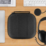 Geekria Shield Headphones Case Compatible with Bose QuietComfort 35 II Gaming Headset, QC35, Replacement Hard Shell Travel Carrying Bag with Cable Storage (Dark Grey)