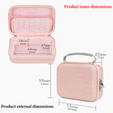 Geekria Numeric Keypad Hard Shell Travel Case, Compatible with LOFREE Foundation Numpad/Lipstick-Style, Portable Number Pad Carrying Bag (Pink)