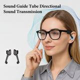 Geekria Sound-Enhancing Audio Tubes Compatible with Ray-Ban Meta Gen1/Gen2 Glasses/Oakley HSTN, Smart Glasses Directional Sound Guide Accessories, Clip-On Sound Amplifier (1-Pair)