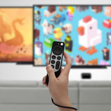 Geekria Protective Case Compatible with 2022 Apple TV 4K 3th Gen Remote - Light Weight Anti Slip Shock Proof Silicone Cover for 2021 Apple TV 4K Siri 2nd Gen Remote Controller with Lanyard