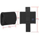 Geekria Earbuds Carrying Pouch Compatible with Beats Studio Buds Belt Holster, Protective Cover with Clip Holder for Bag Strap, All-Round Protection (Black)