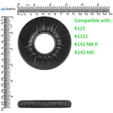 Geekria QuickFit Replacement Ear Pads for AKG K121, K121S, K141 MK II, K142 HD Headphones Ear Cushions, Repair Parts with Video Guide (Black)