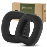 Geekria Comfort Velour Replacement Ear Pads Compatible with Logitech Astro A50 Gen 3 Headphones Ear Cushions, Repair Parts (Black)