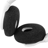 Geekria 2 Pairs Knit Headphones Ear Covers - Product Safety Certified - Washable & Stretchable Earcup Protectors for On-Ear Headsets, Sweat Pads for Gym, Meeting (S /Black Flowery Gray)