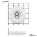 Geekria QuickFit Leatherette Replacement Ear Pads for JBL JR 300/ 300BT, T450BT/ 500BT, Tune 500/ 500BT/ 510BT, Tune 520BT Headphones, Ear Cushions with Video Guide (White)
