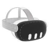 Geekria Silicone VR Headset Protective Shell Compatible with Meta Quest 3, Light & Durable Front Face Cover Accessories, Anti Slip Scratchproof Sleeve Comprehensive Protection for VR (Black)