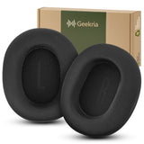 Geekria Comfort Mesh Fabric Replacement Ear Pads for Baseus D05 Headphones, Ear Cushions (Black)
