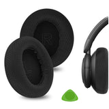 Geekria Comfort Mesh Fabric Replacement Ear Pads for Anker Soundcore Life Q30, Life Q35 Headphones Ear Cushions, Repair Parts (Black)