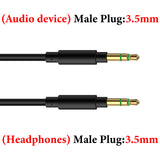 Geekria Audio Cable Compatible with B&O H95, H9i, H9 3rd Gen, H9, H8i, H8, H7, HX, Jabra Move, Elite 85h, B&W PX7, PX5 Headphones, 3.5mm Replacement Stereo Cord (4ft / 1.2m)