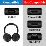 Geekria USB Headphones Charger Cable Compatible with Soundcore V40i, Boom 3i, Sleep A30, P41i, Space One/Q45, AeroClip, Liberty 5/4, Life P3, USB Replacement Power Charging Cord (1ft/30cm)