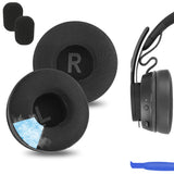 Geekria Sport Cooling-Gel Replacement Ear Pads for Logitech Zone 301(981-001468), Zone 300, Zone 305 (981-001457) Headphones Ear Cushions, Repair Parts (Black)