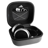 Geekria Shield Case for Large-Sized Over-Ear Headphones, Replacement Hard Shell Travel Carrying Bag with Cable Storage, Compatible with HiFiMAN Edition XS, Sundara-C Headsets (Microfiber Grey)