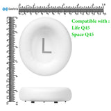 Geekria QuickFit Replacement Ear Pads for Anker Soundcore Life Q45, Space Q45 Headphones Ear Cushions, Repair Parts (White)