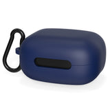 Geekria Silicone Case Cover Compatible with Soundcore by Anker C40i True Wireless Earbuds, Protective Earphones Skin Cover with Keychain Hook, Charging Port Accessible (Blue)