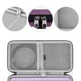 Geekria Keyboard Carrying Case, Hard Shell Protective Travel Bag for Small Compact Keyboard, Compatible with Logitech Pebble Keys 2 K380s / K380 (Lavender)