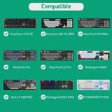 Geekria Full Size Keyboard Hard Shell Case, Compatible with Keychron K10 HE /K10 Max/Q6 HE/V6, Redragon K668/K689/K556 PRO, AULA F108 PRO, Travel Carrying Bag for 104 Key Computer Keyboard