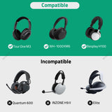 Geekria Shield Nylon Headphone Pouch with Soft Lining and Internal Mesh Pocket, Compatible with Sony WH-1000XM6, Bose QuietComfort Ultra II, JBL Tour One M3 Headphones, Black