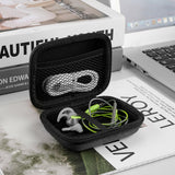 Geekria Shield Headphones Case for In-Ear Earphones, Replacement Hard Shell Travel Carrying Bag with Cable Storage, Compatible with Sony, JVC, JBL, Beats, Audio-Technica Headsets (2 Packs/Grey)