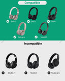 Geekria NOVA Headphone Case Compatible with Beats Solo 4/3/2, Solo Pro, Replacement Hard Shell Travel Carrying Bag with Cable Storage (Pink Marble)