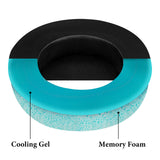 Geekria Sport Cooling Gel Ear Pads for Razer NariUltimate NariEssential KrakenKitty KrakenTournamentEdition KrakenKittyRGB KrakenKittyV2Pro KrakenBTKittyEdition Headphones Ear Cups ( Black )