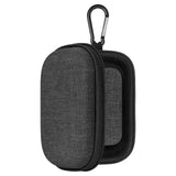 Geekria Shield Earbuds Case Compatible with Sennheiser MOMENTUM Sport, MOMENTUM True Wireless 4 True Wireless Earbud, Replacement Hard Shell Travel Carrying Bag with Carabiner Clip (Dark Grey)