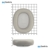 Geekria Elite Sheepskin Replacement Ear Pads for Bang & Olufsen Beoplay H100 Headphones Ear Cushions, Repair Parts (Hourglass Sand)