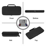 Geekria Low Profile TKL Keyboard Case, Compatible with Razer BlackWidow V4 Low Profile TKL, Redragon K621, ROCCAT Vulcan TKL Pro, 87 keys Hard Shell Travel Carrying bag (Dark Grey)