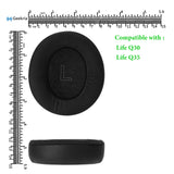 Geekria Sport Cooling-Gel Replacement Ear Pads for Anker Soundcore Life Q30, Q35 Headphones Ear Cushions, Repair Parts (Black)
