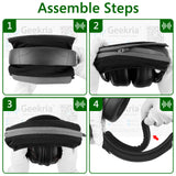 Geekria Large Hook and Loop Headband Cover and Pad Set, Replacement Repair Part, (Fits Headphone Headbands 3.5-4.5 cm), Compatible with AKG, JBL, Razer, Sennheiser, Turtle Beach (Velour)