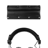 Geekria Protein Leather Headband Pad Replacement For Beyerdynamic DT440, DT660, DT770, DT860, DT990, DT990PRO Headphones, Head Cushion Pad Protector, Replacement Repair Part, Sweat Cover (Black)