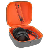 Geekria Shield Headphones Case Compatible with AKG K 240, K 92, Q701, K 712 Pro, K 702, K 701, N90Q, Replacement Hard Shell Travel Carrying Bag with Cable Storage (Microfiber Grey)